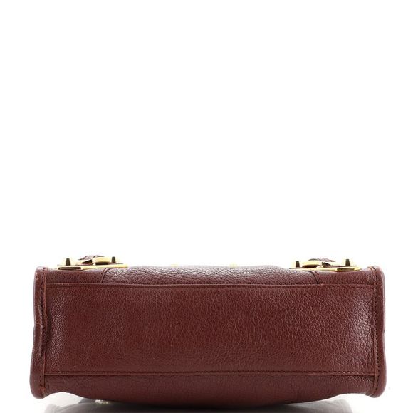 Balenciaga City Classic Metallic Edge Bag Leather Mini Red - Picture 5 of 9